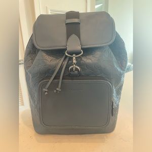 Coach Gunmetal/Denim Sullivan Signature Leather Backpack (new with tags)